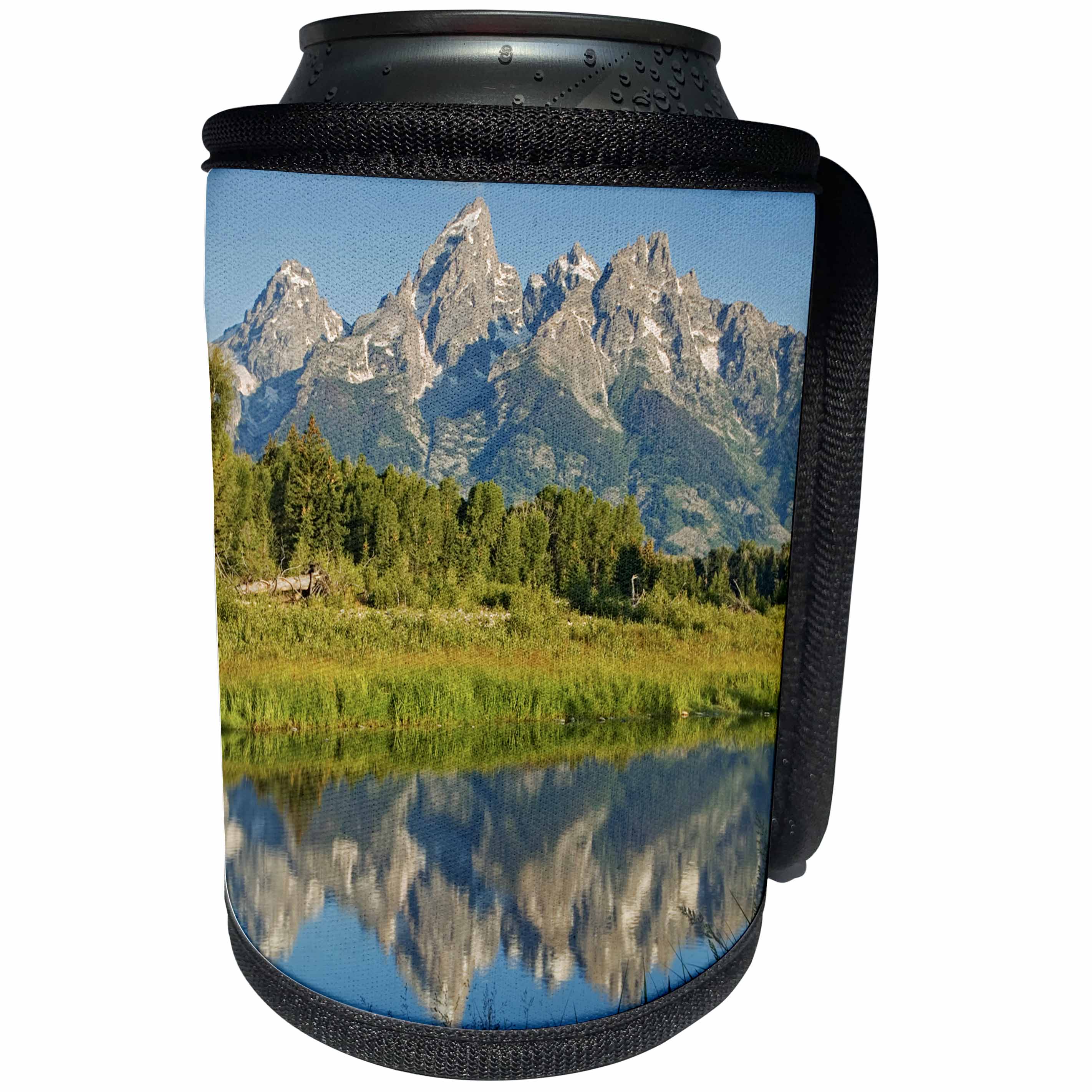 3dRose Danita Delimont - Charles Gurche - Mountains - USA, Wyoming, Grand Teton National Park. - Can Cooler Bottle Wrap (cc_189604)