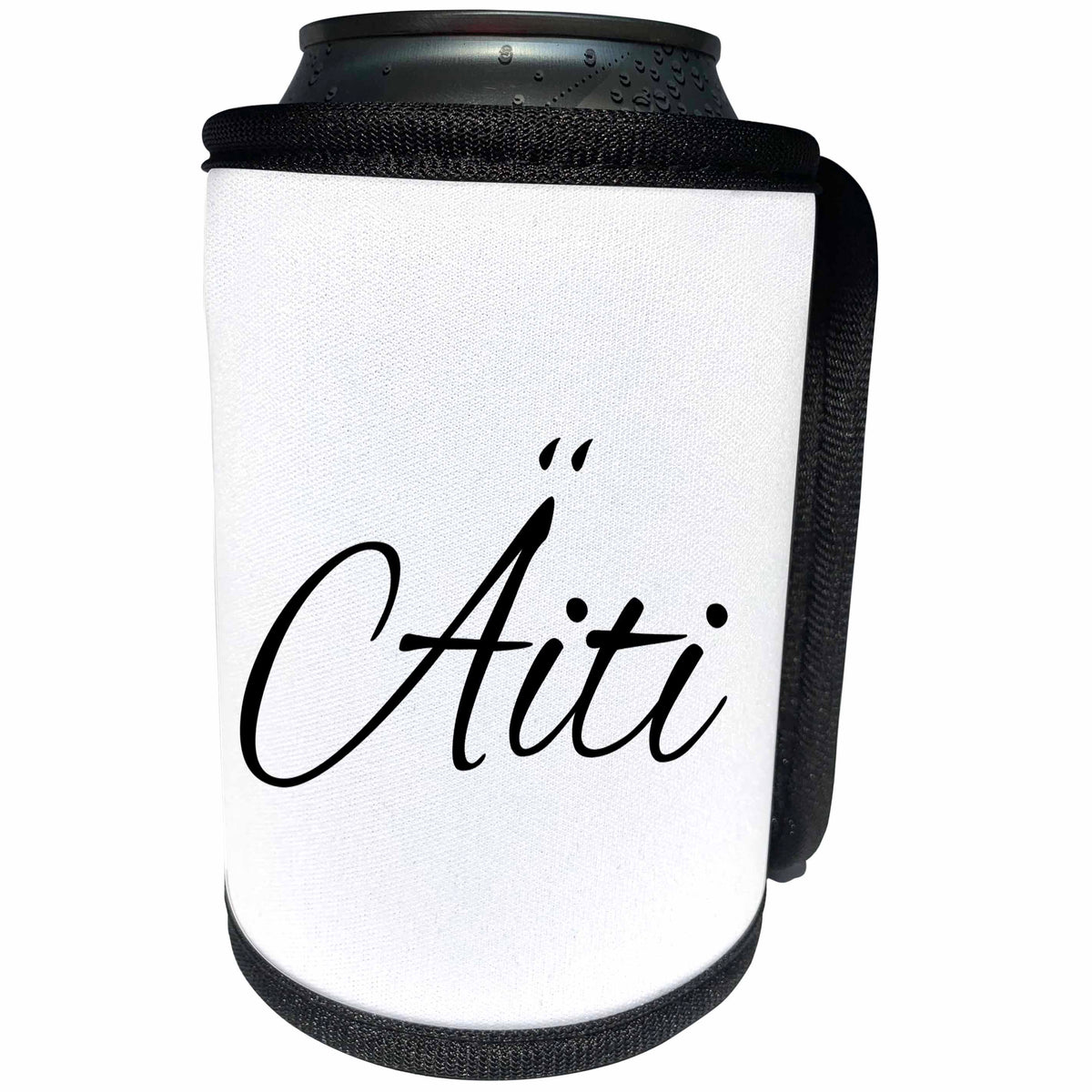 3dRose InspirationzStore Words for Mom around the world - Aiti - word for Mom in Finnish - Mother in different languages Finland - Can Cooler Bottle Wrap (cc_193664)