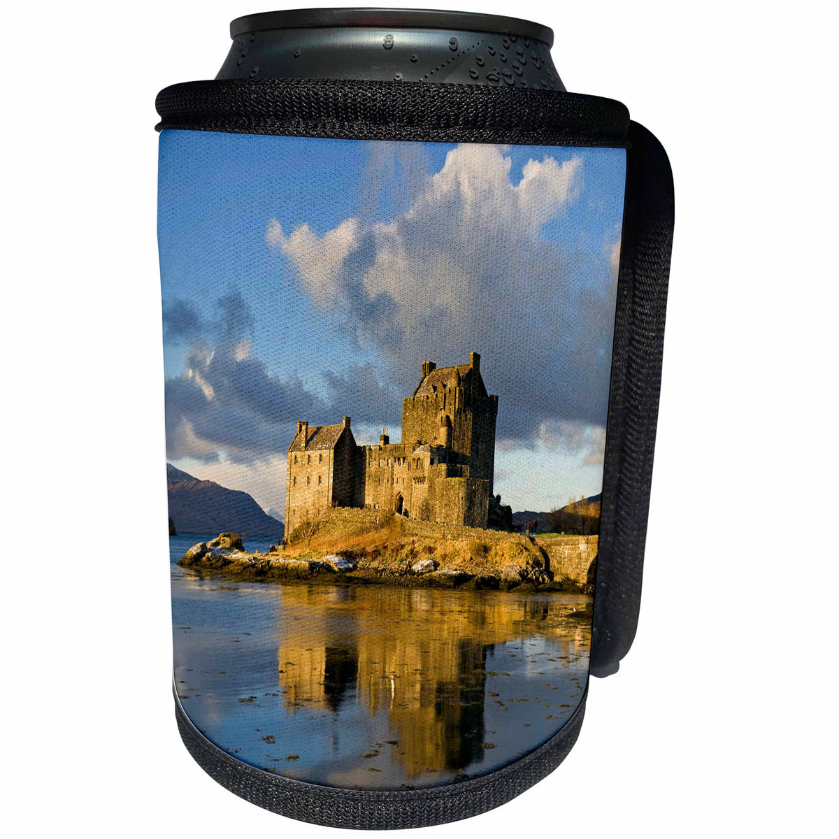 3dRose EvaDane - Images - Eilean Donan Castle. - Can Cooler Bottle Wrap (cc_194374)
