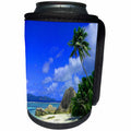 3dRose EvaDane - Images - Paradise Beach. - Can Cooler Bottle Wrap (cc_194377)