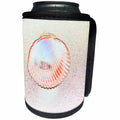 3dRose Susans Zoo Crew Beach - cockle shell invert outline - Can Cooler Bottle Wrap (cc_194391)