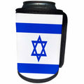 3dRose Florene - Jewish Themes - Print of Proud Flag Of Israel - Can Cooler Bottle Wrap (cc_204040)