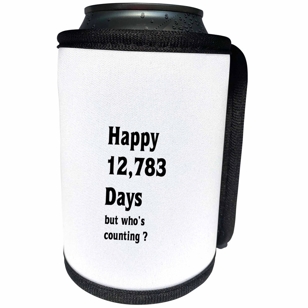 3dRose Florene - Special Events - Print of Funny 35th Birthday Or Anniversary - Can Cooler Bottle Wrap (cc_204041)