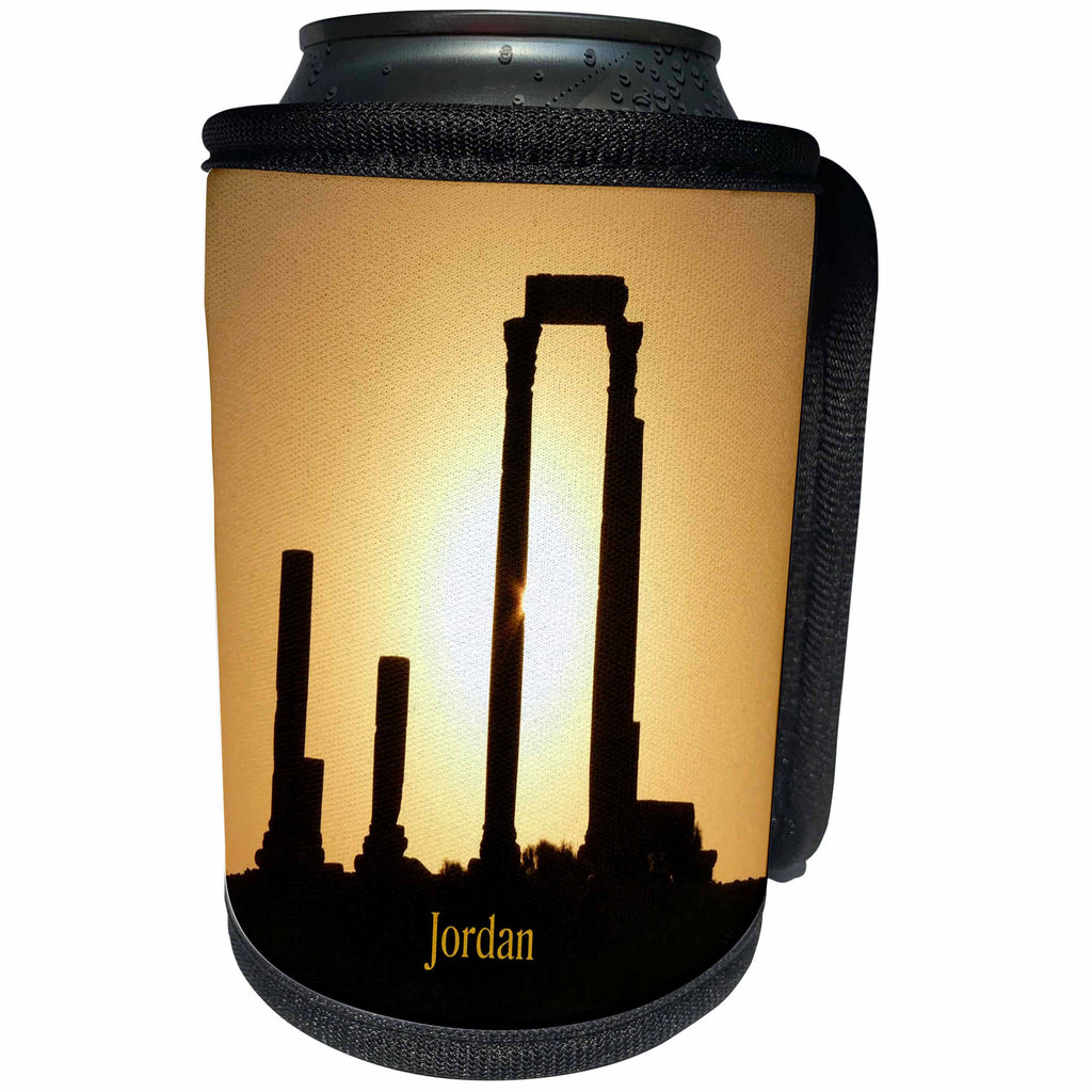 3dRose Florene - Worlds Exotic Spots - Print of The Citadel Hill In Jordan - Can Cooler Bottle Wrap (cc_204064)