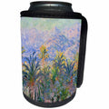 3dRose Florene - Monet Vintage Art - Print of Monet Painting Of Palm Trees And Mountain - Can Cooler Bottle Wrap (cc_204110)
