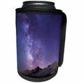 3dRose Danita Delimont - Stars - USA, Washington, Mt. Rainier NP, Milky Way and Mt. Rainier. - Can Cooler Bottle Wrap (cc_206252)