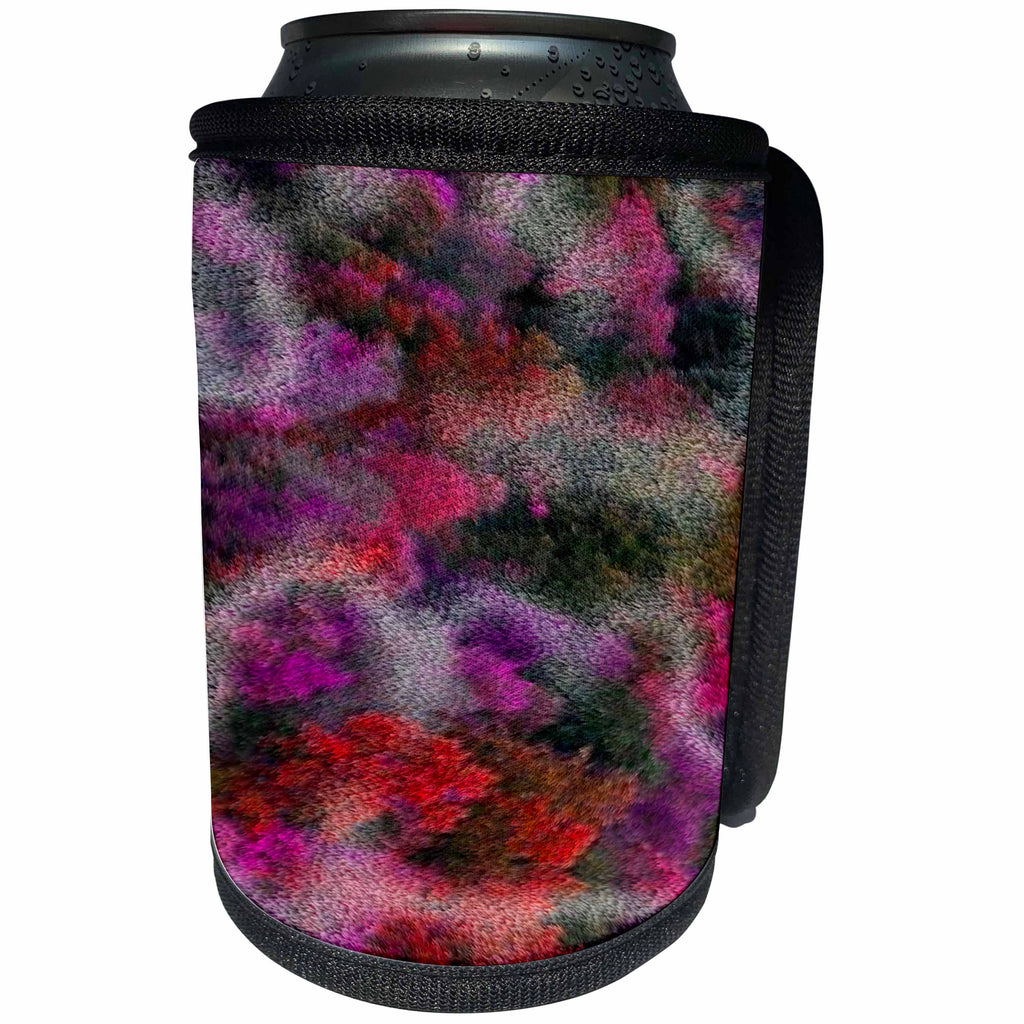 3dRose Yves Creations Abstract - Red Marble print - Can Cooler Bottle Wrap (cc_20626)
