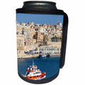 3dRose Danita Delimont - Malta - View of Valletta with Grand Harbor seen from Senglea, Malta. UNESCO - Can Cooler Bottle Wrap (cc_206267)