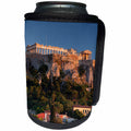 3dRose Danita Delimont - Greece - Central Greece, Athens, Acropolis, elevated view, sunset - Can Cooler Bottle Wrap (cc_206284)