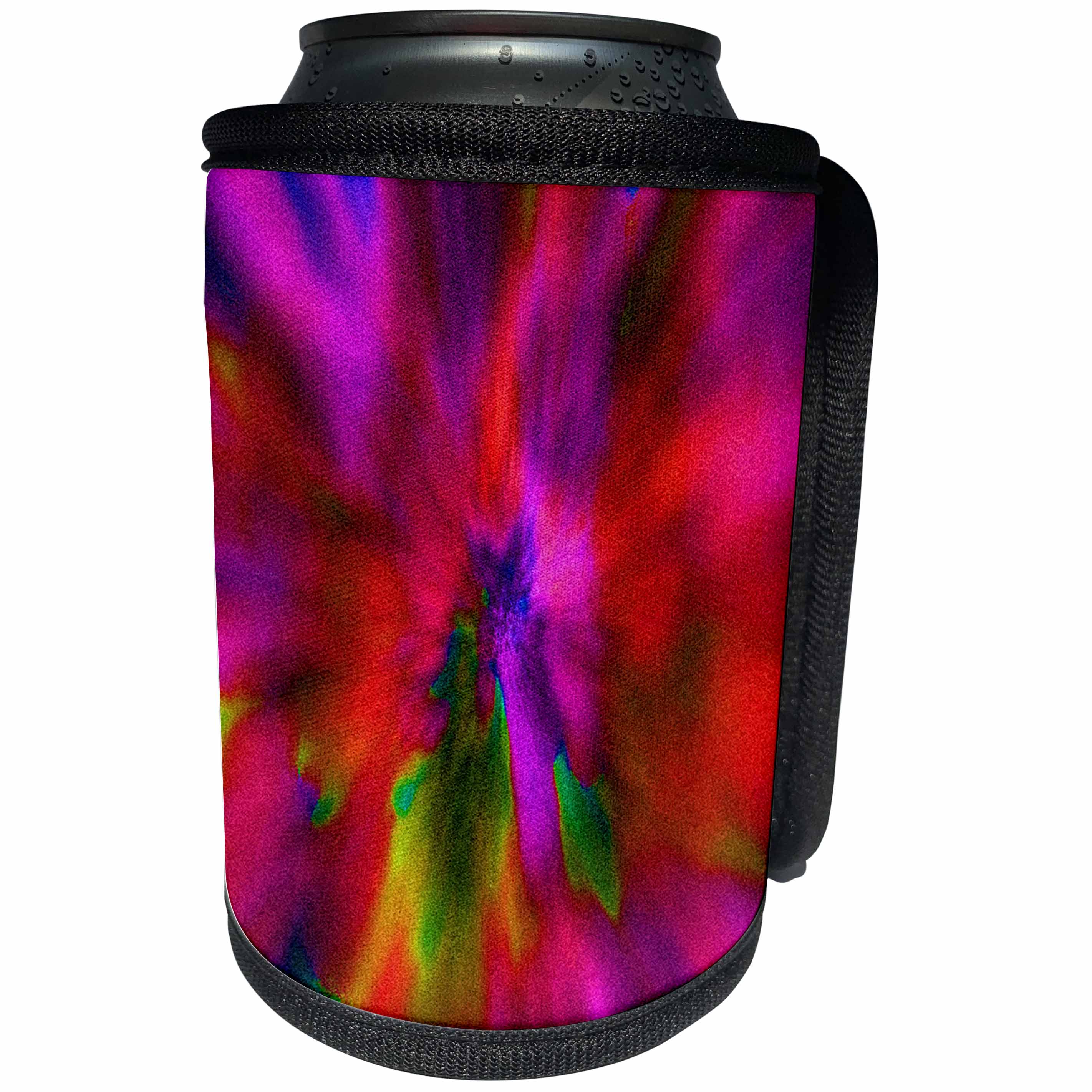 3dRose Yves Creations Abstract - Pink Red Sonic Boom - Can Cooler Bottle Wrap (cc_20629)