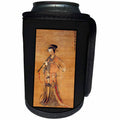 3dRose Florene - Chinese Vintage Art - Print of Chinese Lady Ming Dynasty Art - Can Cooler Bottle Wrap (cc_212613)