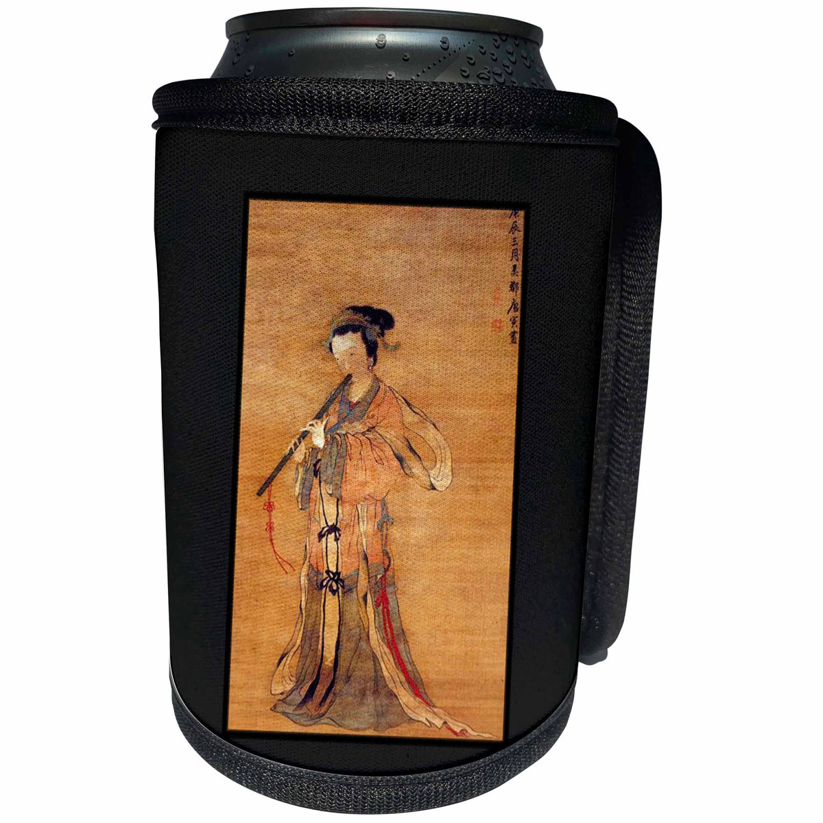3dRose Florene - Chinese Vintage Art - Print of Chinese Lady Ming Dynasty Art - Can Cooler Bottle Wrap (cc_212613)
