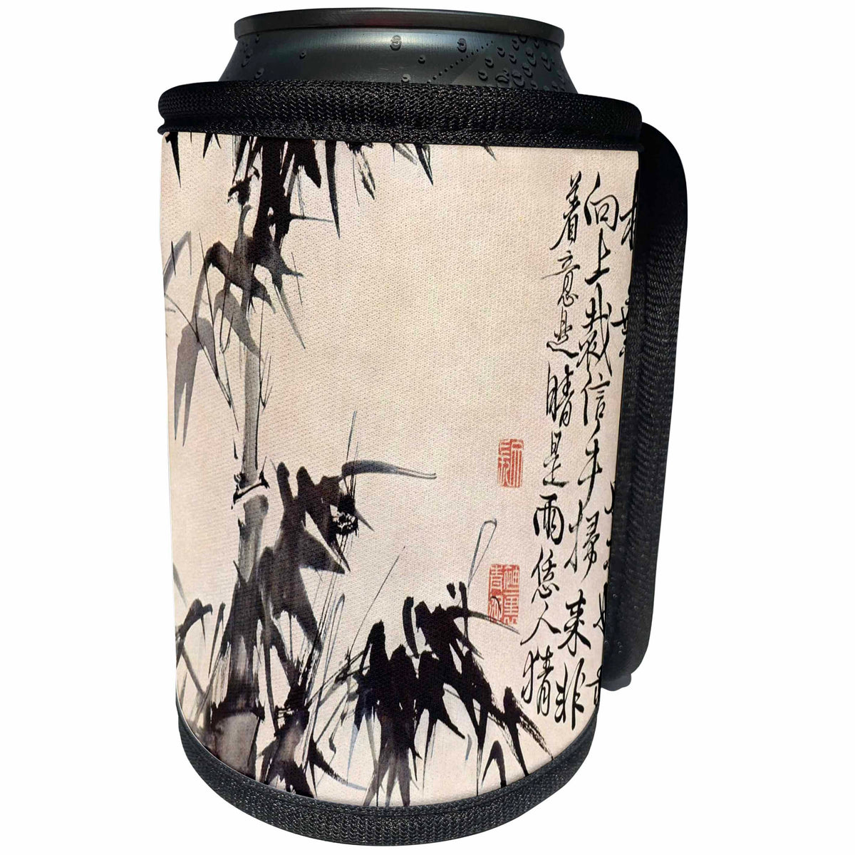 3dRose Florene - Chinese Vintage Art - Print of Chinese Bamboo Art Ming Dynasty - Can Cooler Bottle Wrap (cc_212614)