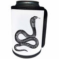 3dRose Florene - Vintage Animals - Print of Vintage Cobra Snake Drawing - Can Cooler Bottle Wrap (cc_212619)