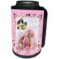3dRose Florene - Special Events - Print of Wedding Bands Roses And Youre Invited - Can Cooler Bottle Wrap (cc_212625)