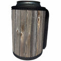 3dRose Florene - Textures III - Print of Old Weathered Wood - Can Cooler Bottle Wrap (cc_212647)
