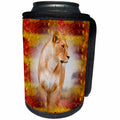 3dRose Spiritual Awakenings-Animals - Female lion with fall leaves background - Can Cooler Bottle Wrap (cc_214644)