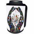 3dRose Spiritual Awakenings-Sayings and Slogans - Motivational cupped hands with sayings and flowers and accents - Can Cooler Bottle Wrap (cc_214649)