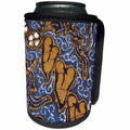 3dRose Florene Abstract Pattern - Hearts In Blue - Can Cooler Bottle Wrap (cc_21526)