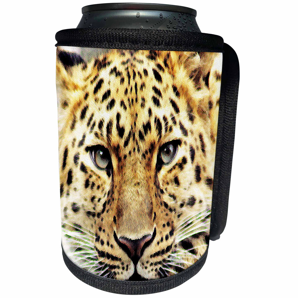 3dRose RinaPiro - Wild Animals - Leopard. Popular image. - Can Cooler Bottle Wrap (cc_218210)