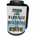 3dRose RinaPiro - Fitness Quotes - Fitness its like marriage you cant cheat on it… Funny Quotes. Popular. - Can Cooler Bottle Wrap (cc_218213)