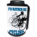 3dRose RinaPiro - Fitness Quotes - Id rather be cycling. Funny quotes. Popular saying. - Can Cooler Bottle Wrap (cc_218217)