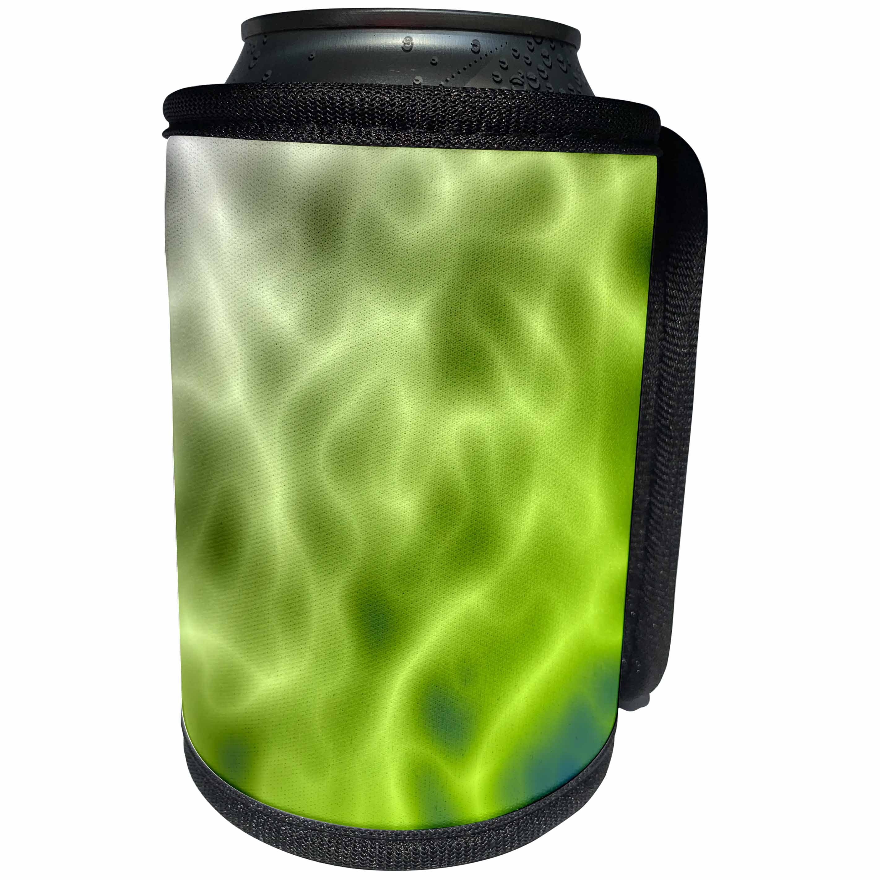 3dRose Edmond Hogge Jr Prints n Patterns - Mystical Green Abstract - Can Cooler Bottle Wrap (cc_21822)