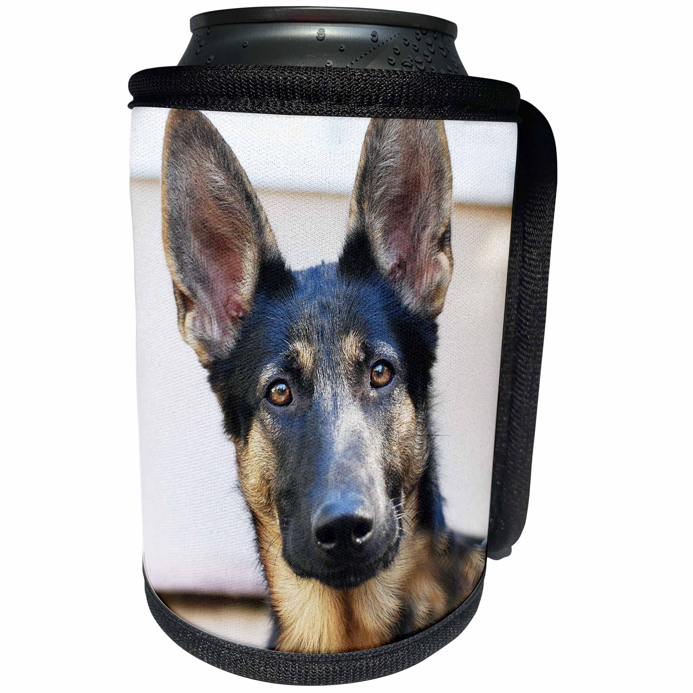 3dRose RinaPiro - Dogs - German Shepherd. Smart dog. Popular breed. - Can Cooler Bottle Wrap (cc_218223)