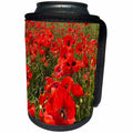 3dRose RinaPiro - Flowers - Poppy flower field. Poppy flowers. Popular image. - Can Cooler Bottle Wrap (cc_218225)