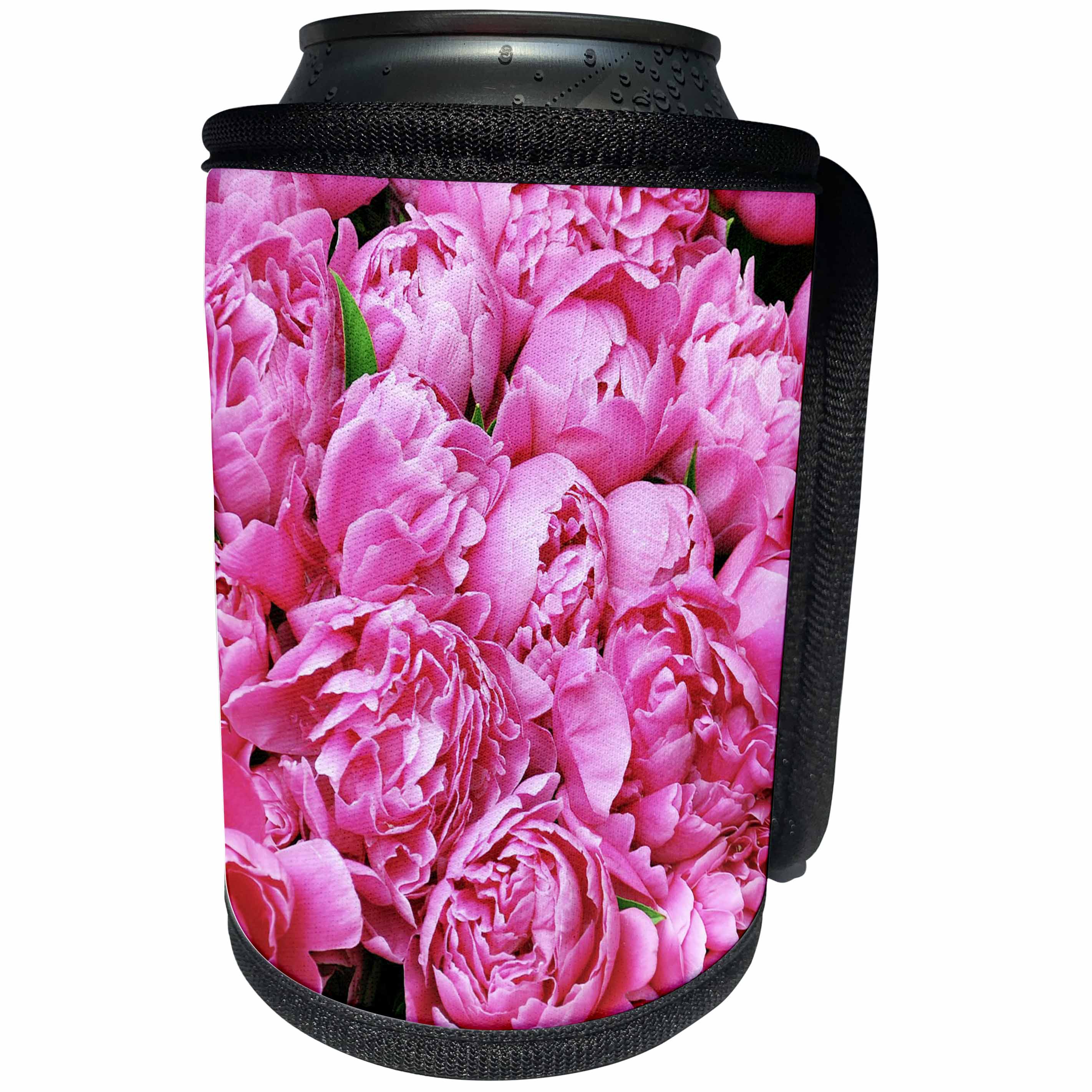 3dRose RinaPiro - Flowers - Pink Peonies. Popular image. - Can Cooler Bottle Wrap (cc_218231)