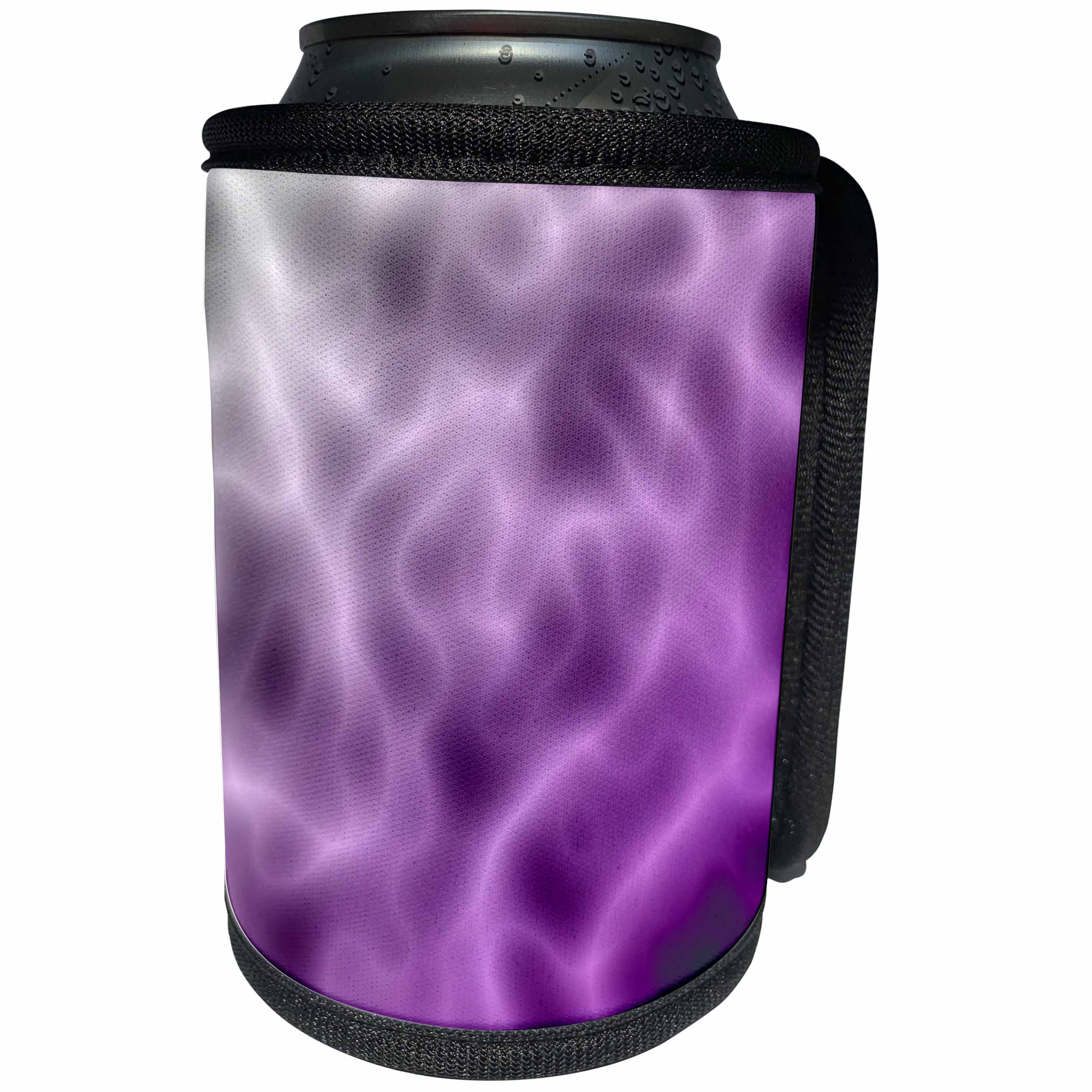 3dRose Edmond Hogge Jr Prints n Patterns - Purple Haze Abstract - Can Cooler Bottle Wrap (cc_21824)