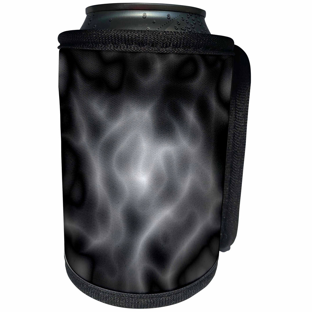 3dRose Edmond Hogge Jr Prints n Patterns - Black Mystic Abstract - Can Cooler Bottle Wrap (cc_21827)