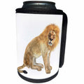 3dRose Boehm Graphics Animal - Male Lion Turning - Can Cooler Bottle Wrap (cc_220939)