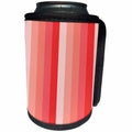 3dRose TNMGraphics Stripes - Stripes in Coral - Can Cooler Bottle Wrap (cc_221369)