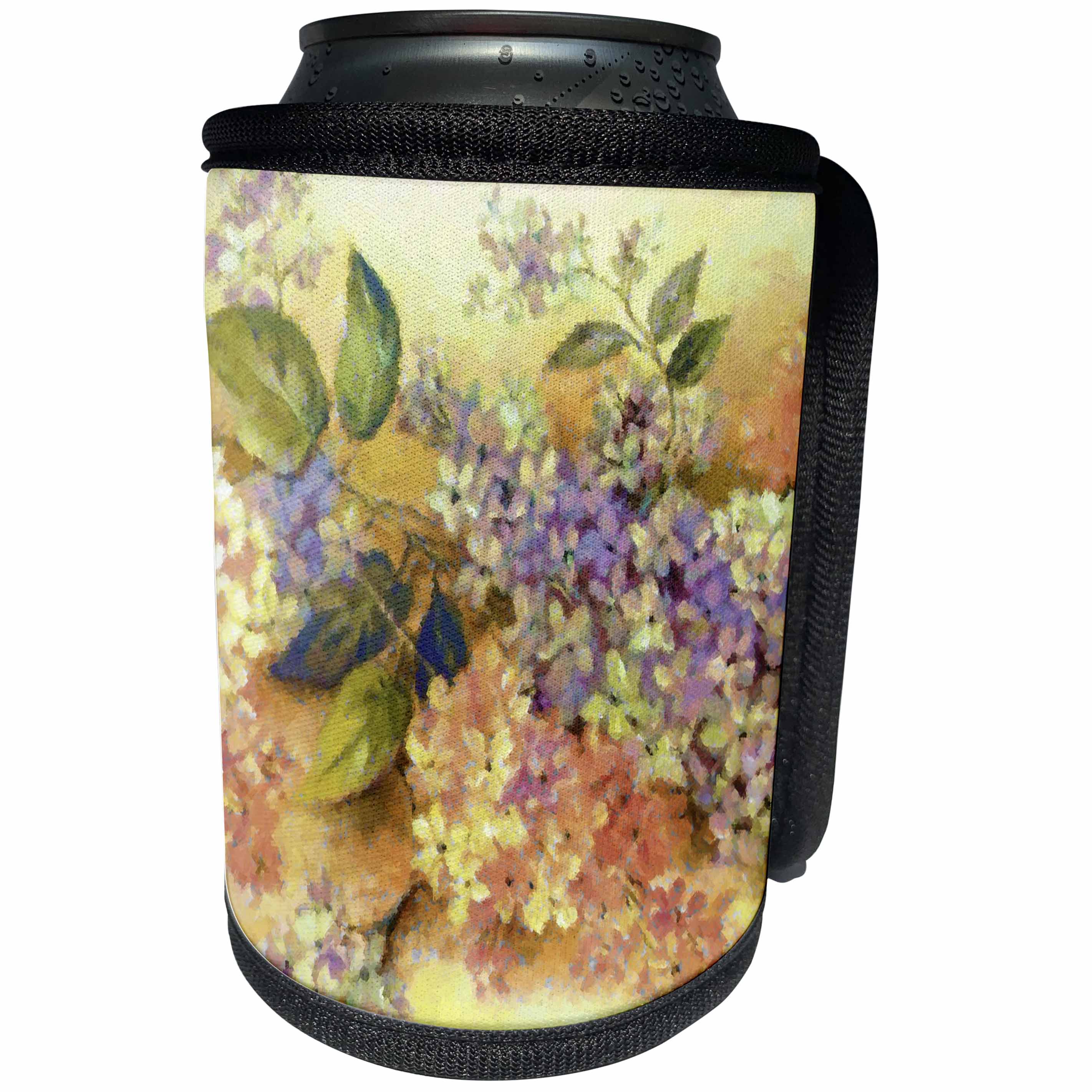 3dRose Florene Abstract Floral - Bouquet Caress - Can Cooler Bottle Wrap (cc_22138)