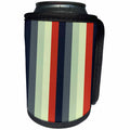 3dRose TNMGraphics Stripes - Stripes with Gray and Red Brown - Can Cooler Bottle Wrap (cc_221392)