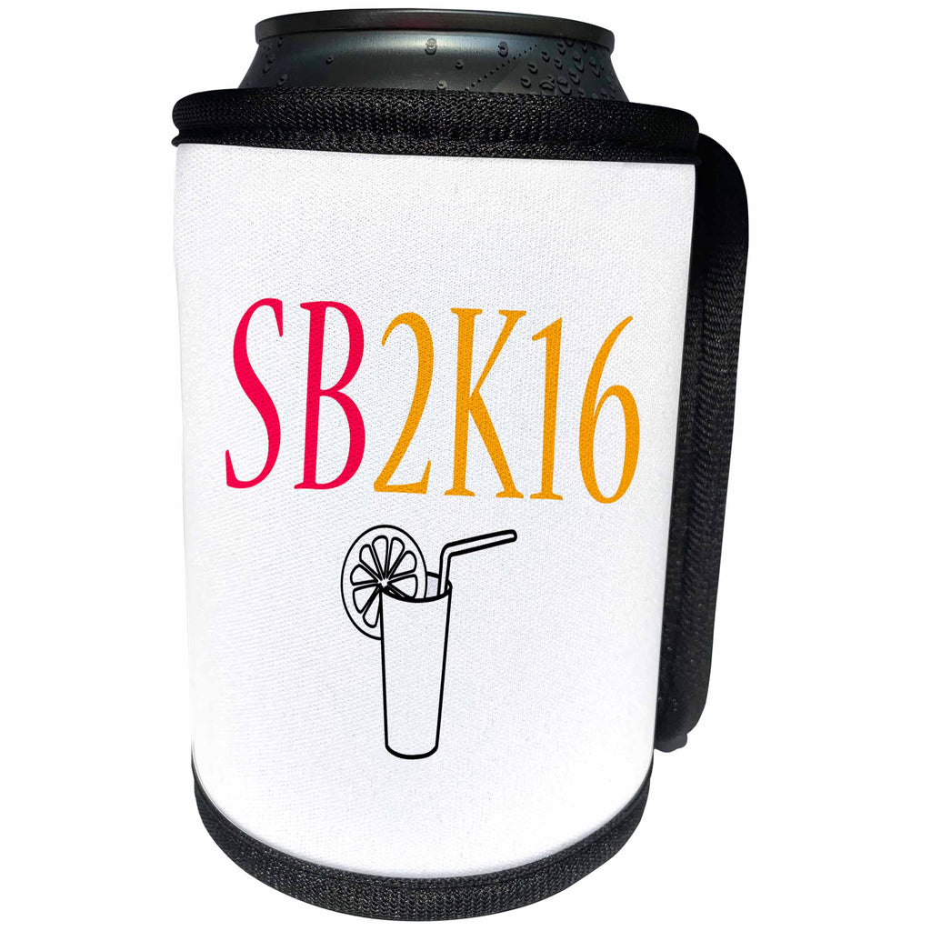 3dRose Tory Anne Collections Quotes - SB2K16 PINK AND ORANGE - Can Cooler Bottle Wrap (cc_221404)