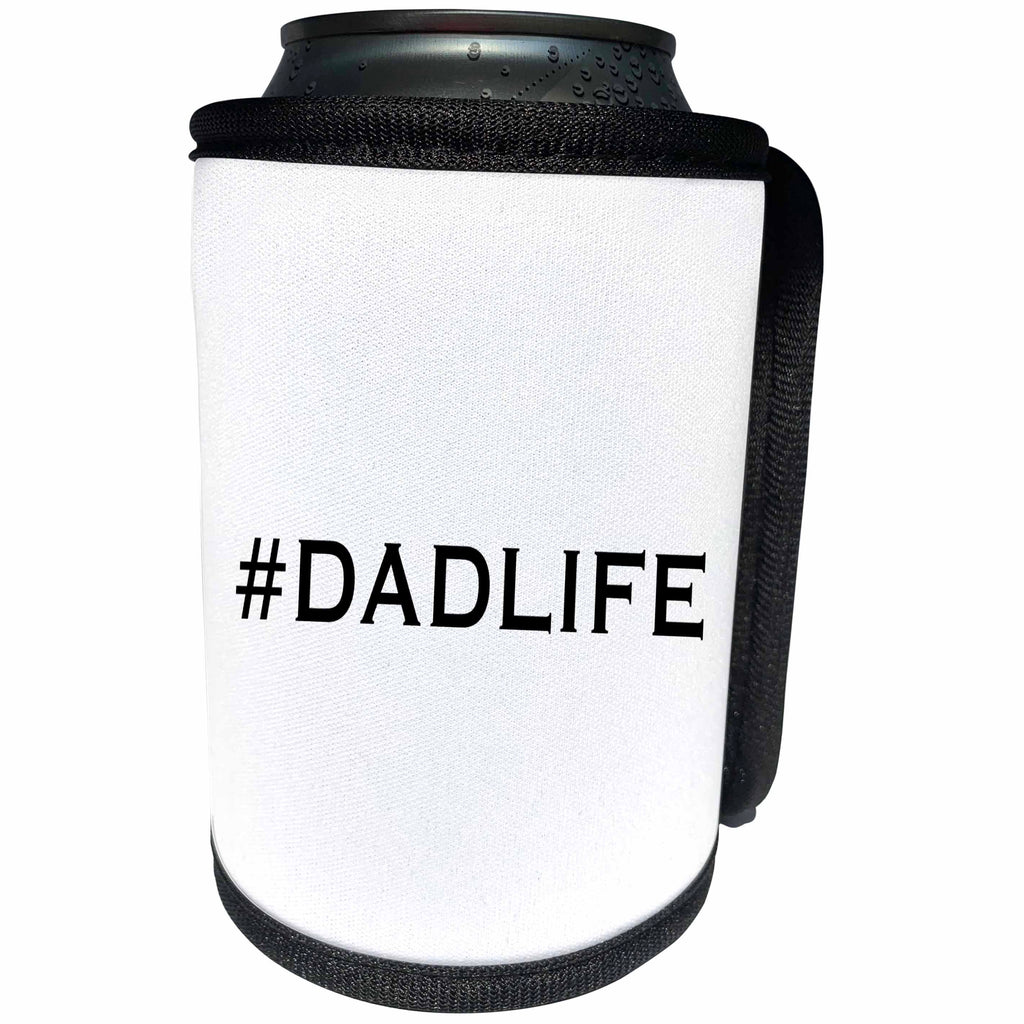 3dRose Tory Anne Collections Quotes - PRINT OF #DADLIFE - Can Cooler Bottle Wrap (cc_221406)