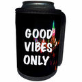 3dRose Tory Anne Collections Art - GOOD VIBES BLURRY COLORFUL NYC BACKGROUND - Can Cooler Bottle Wrap (cc_221416)