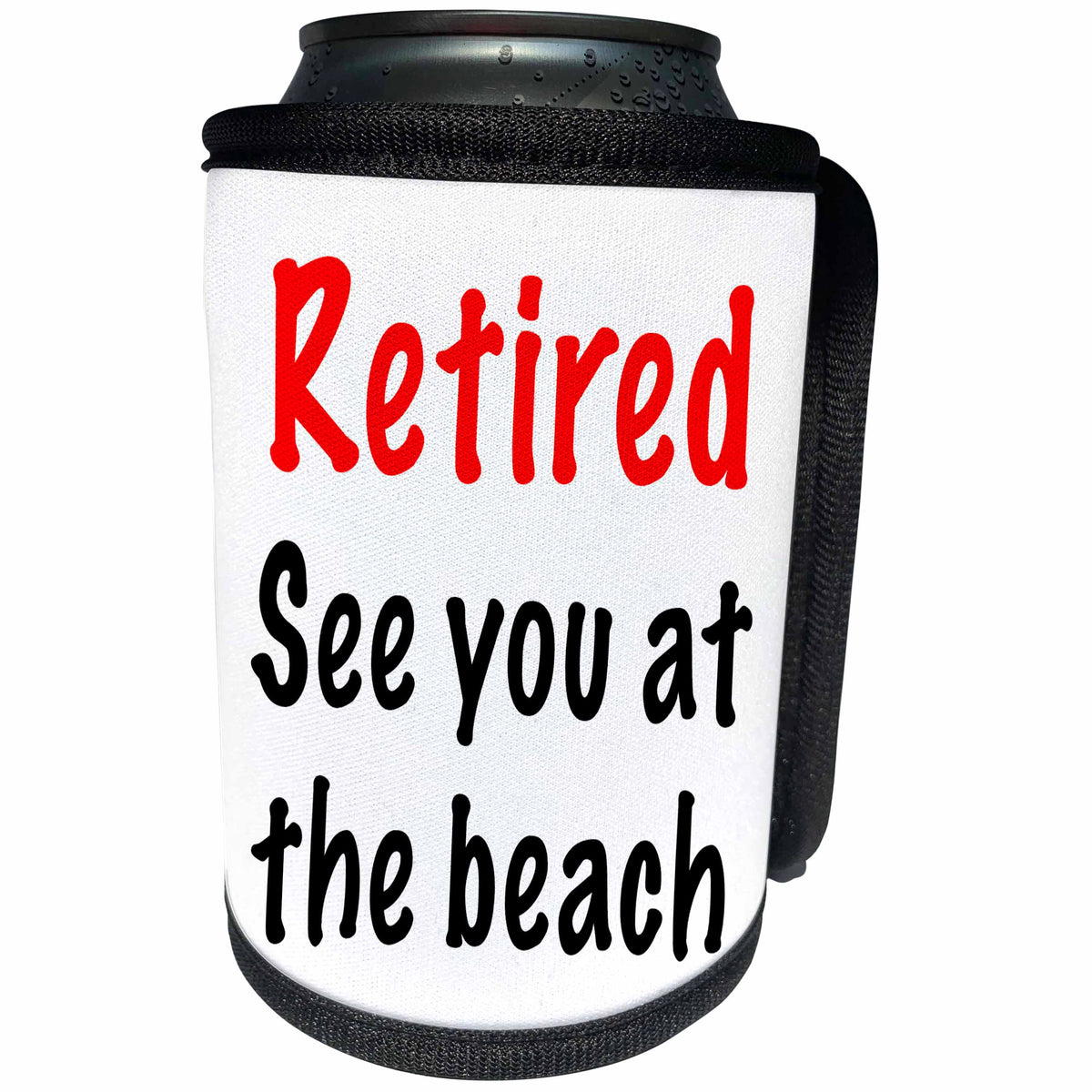 3dRose Tory Anne Collections Quotes - RETIRED SEE YOU AT THE BEACH - Can Cooler Bottle Wrap (cc_221420)