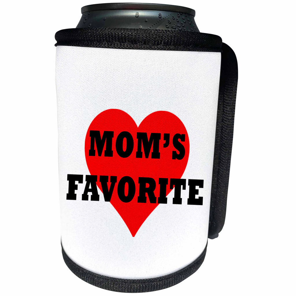 3dRose Tory Anne Collections Quotes - MOMS FAVORITE - Can Cooler Bottle Wrap (cc_221429)