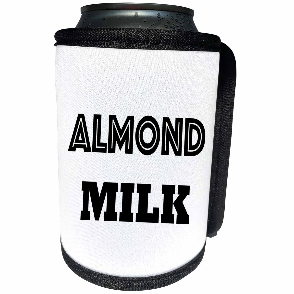 3dRose Tory Anne Collections Quotes - PRINT OF SAYING ALMOND MILK - Can Cooler Bottle Wrap (cc_221431)