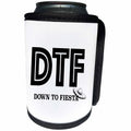 3dRose Tory Anne Collections Acronyms - DTF DOWN TO FIESTA - Can Cooler Bottle Wrap (cc_221432)