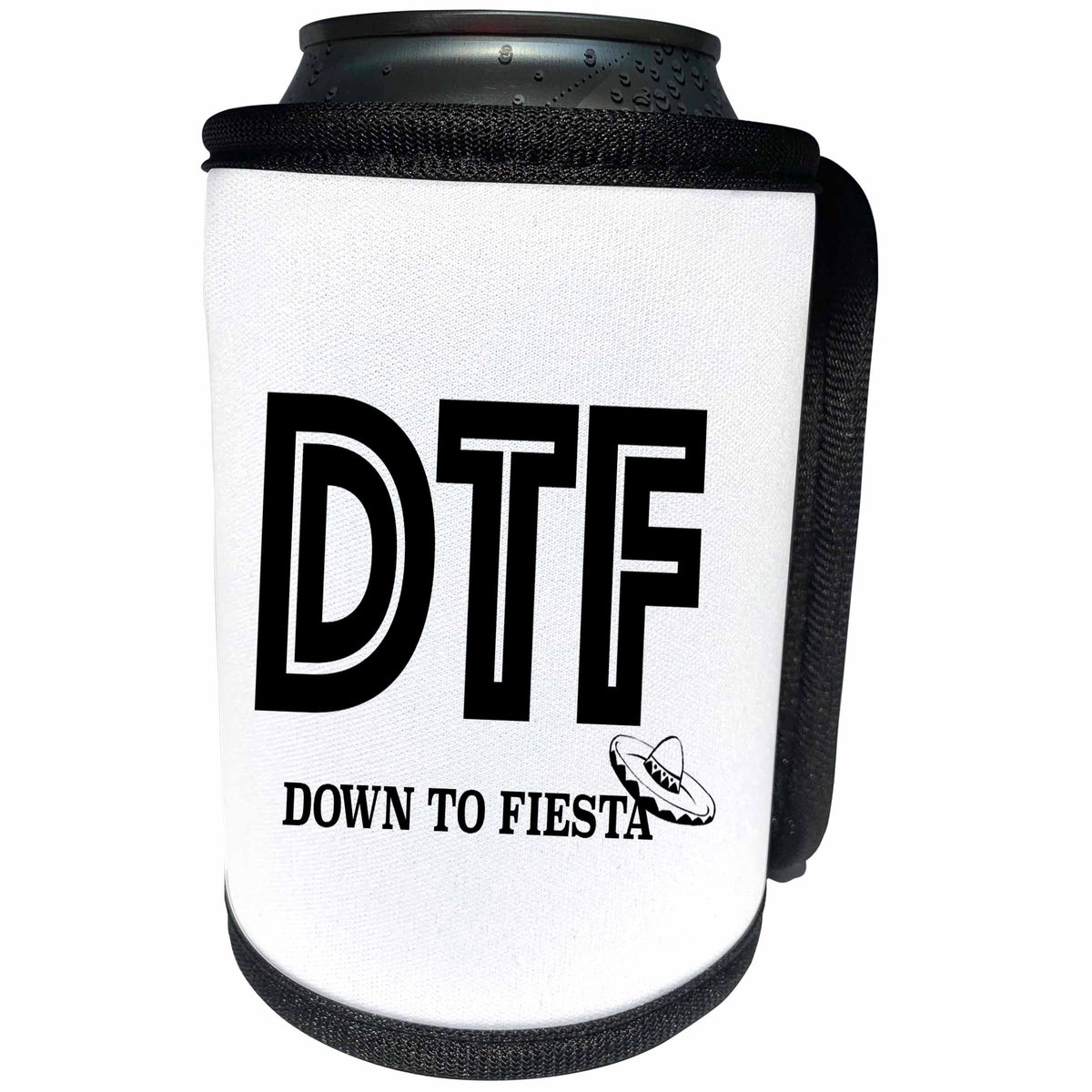 3dRose Tory Anne Collections Acronyms - DTF DOWN TO FIESTA - Can Cooler Bottle Wrap (cc_221432)