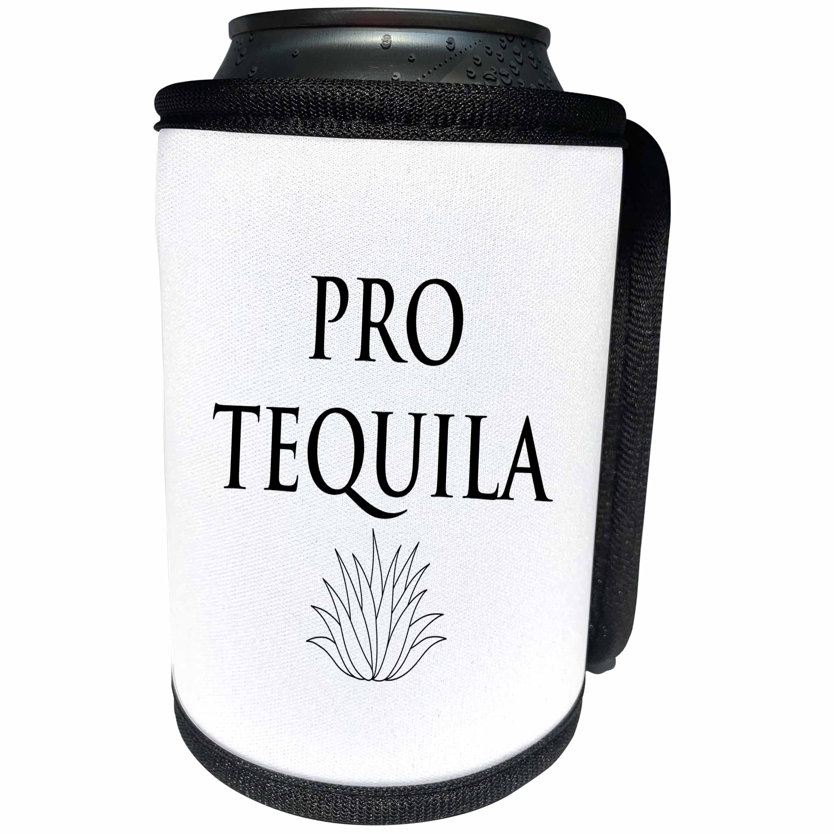 3dRose Tory Anne Collections Quotes - PRINT OF SAYING PRO TEQUILA - Can Cooler Bottle Wrap (cc_221435)