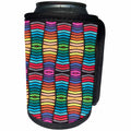 3dRose Florene Abstract Patterns - Color Me Artistic - Can Cooler Bottle Wrap (cc_22144)
