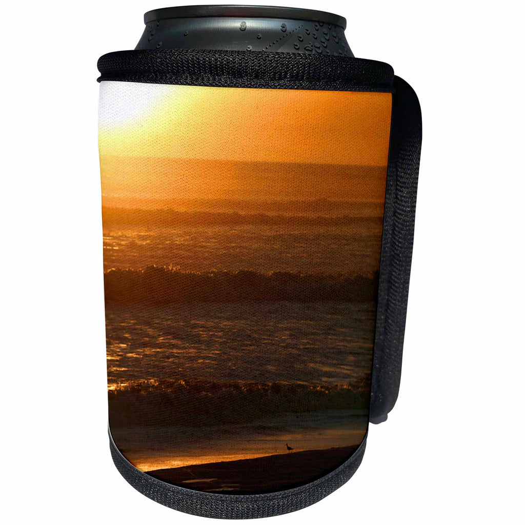 3dRose Henrik Lehnerer Designs - Nature - Sunset over the Pacific Ocean in Ventura California. - Can Cooler Bottle Wrap (cc_221450)