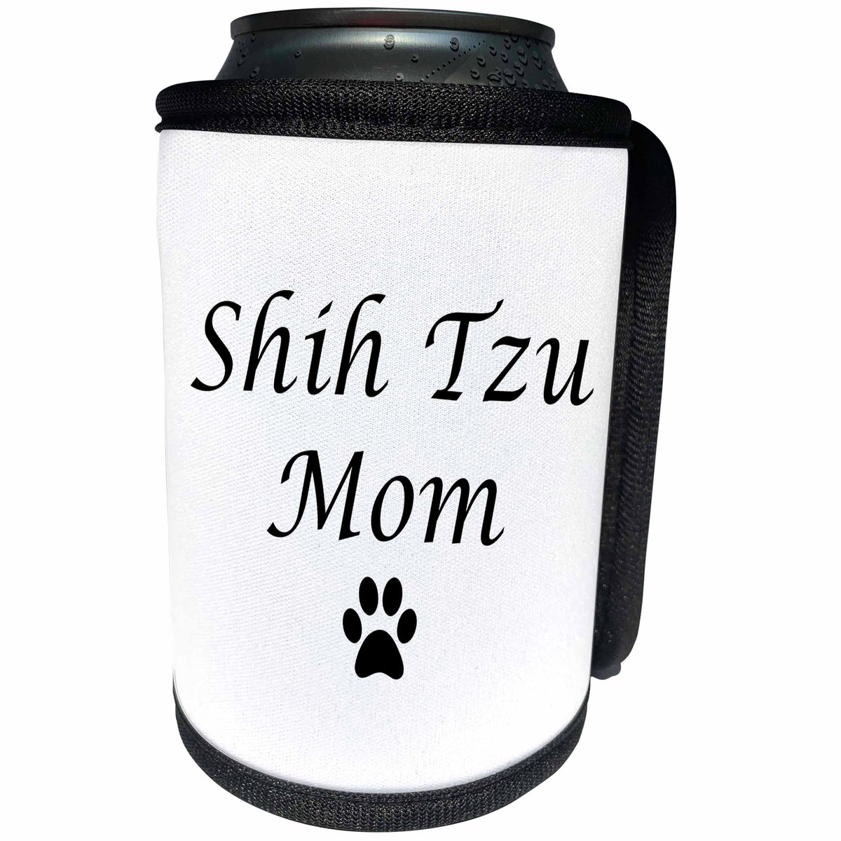 3dRose Tory Anne Collections Quotes - SHIH TZU MOM - Can Cooler Bottle Wrap (cc_222212)