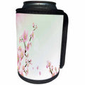 3dRose Anne Marie Baugh - Flowers - Two Pretty Sprigs Of Cherry Blossoms - Can Cooler Bottle Wrap (cc_222425)
