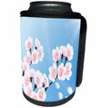 3dRose Anne Marie Baugh - Flowers - One Close Up Of A Sprig Of Cherry Blossoms - Can Cooler Bottle Wrap (cc_222426)
